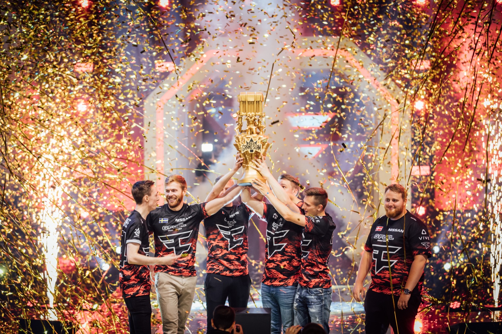 FaZe Clan lift the GLL Grand Slam trophy, Stockholm 2019